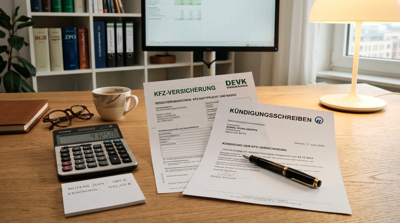 Sonderkündigungsrecht Versicherung 2026 — mit Vorlage, Frist und Mustertext
