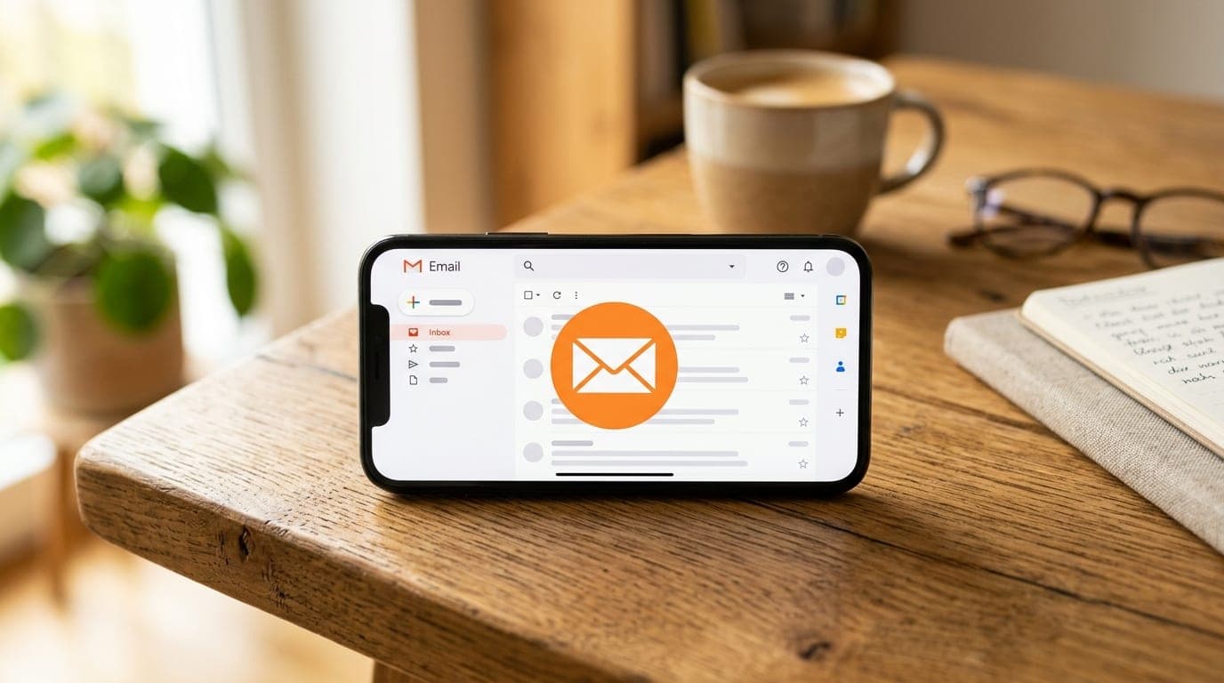 Vodafone per E-Mail kündigen — Vorlage 2026 mit Frist und Mustertext auf Schreibtisch